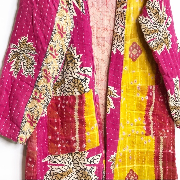 She’s 1 Oak She’s one of a kind multicolored open closure reversible kimono - Picture 3 of 9